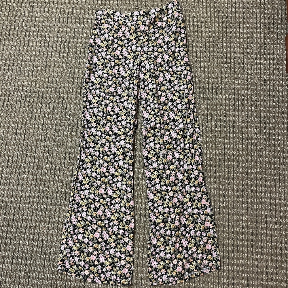 Floral Print Stretchy Pants